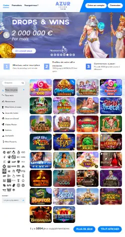 l'application et interface All Wins Casino