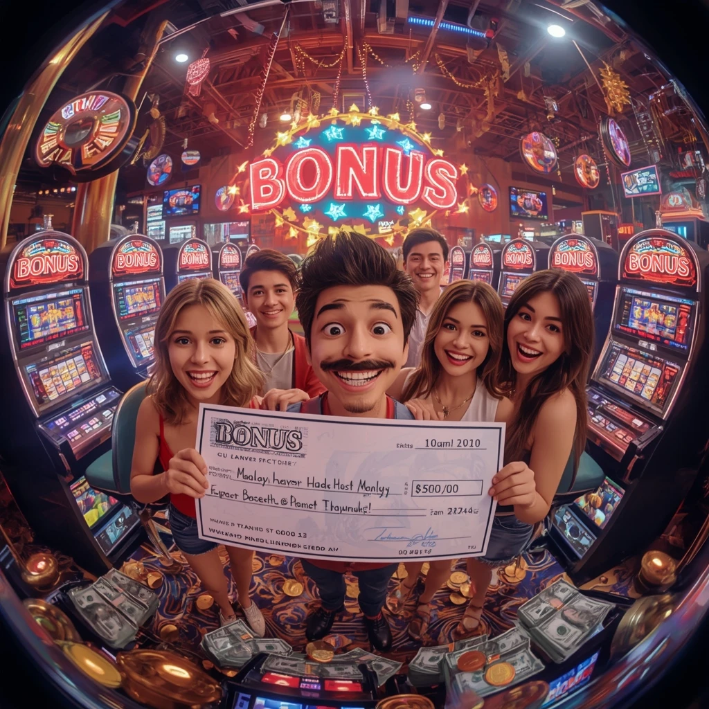 bonus entre les mains d'un homme au casino ALL WINS CASINO